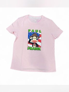 Paul Frank Light Pink Short-Sleeve Graphic Tee with Julius Print